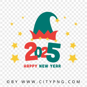 Transparent HD 2025 Vector Happy New Year