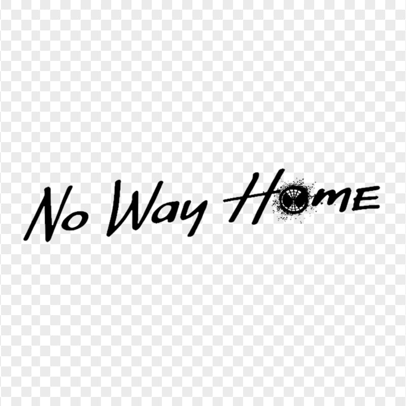 Black No Way Home Spider Man Logo Download PNG | Citypng