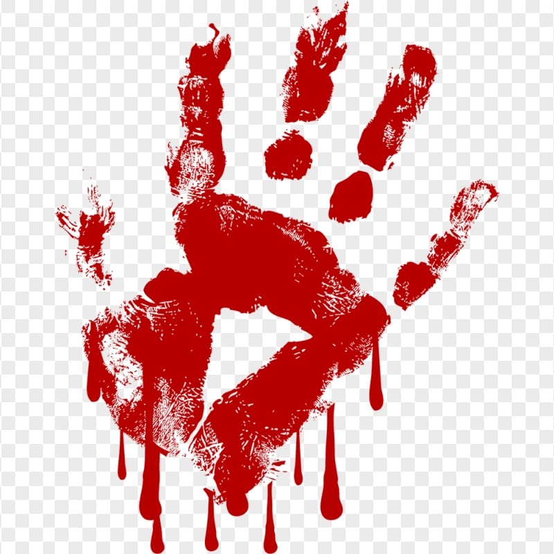 Bloody Hand Smear Png - Roblox Blood T Shirt Png, Transparent Png