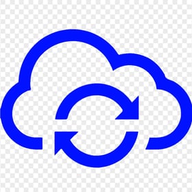 HD Storage Cloud Hosting Computing Dark Blue Icon Transparent Background