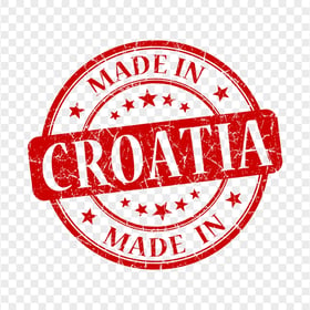 HD Made In Croatia Red Round Stamp PNG