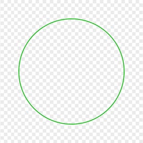 Circle Green Line Border HD Transparent PNG