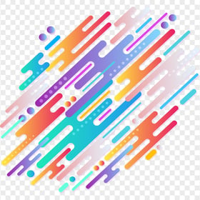 Multicolored Abstract Digital Lines Illustration