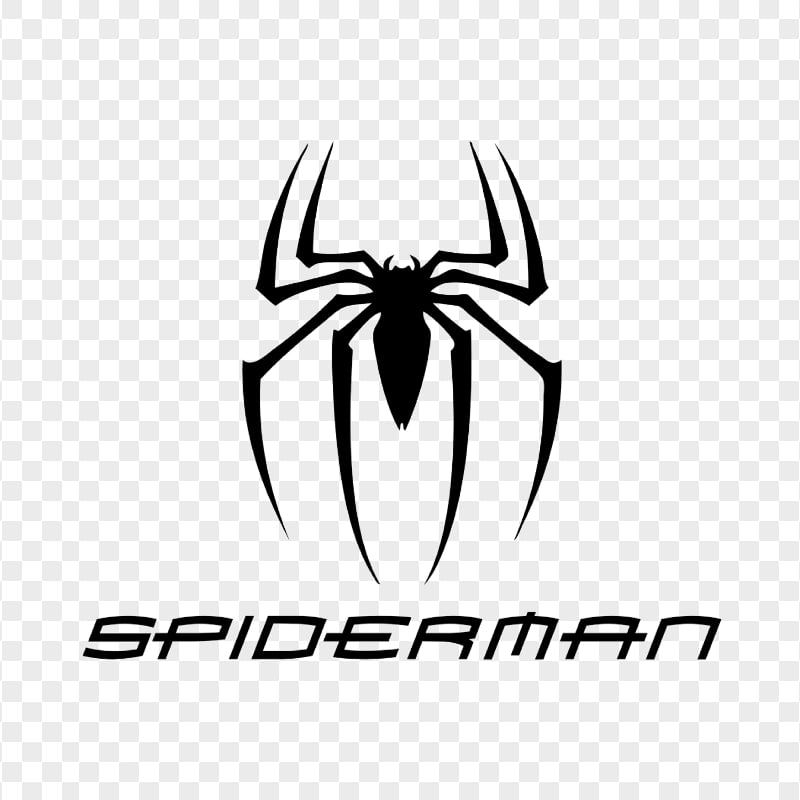 spiderman logo outline