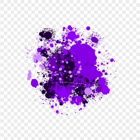 HD Purple Brush Paint Splatter Drop Transparent PNG