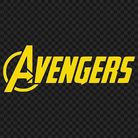 Yellow Avengers Logo FREE PNG