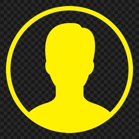 Profile User Round Yellow Icon Symbol FREE PNG