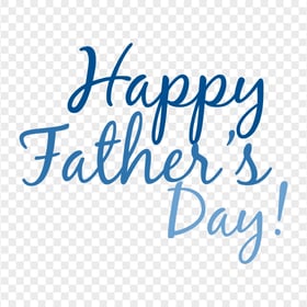 HD Blue Father's Day 2021 Text PNG