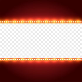 HD Lights Border Bulbs PNG