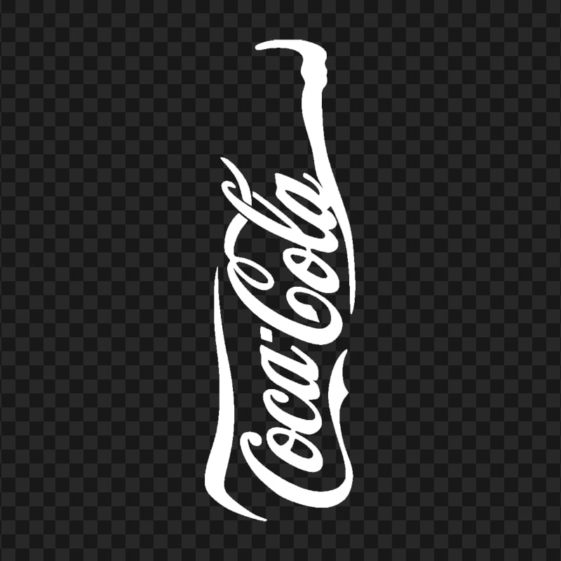 HD Coca Cola Bottle White Silhouette PNG | Citypng