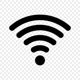 Transparent Black Wireless Wifi Internet Connection Signal Icon