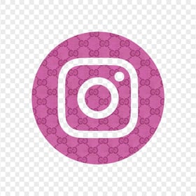 HD Beautiful Pink Instagram IG Gucci Style Logo Icon PNG