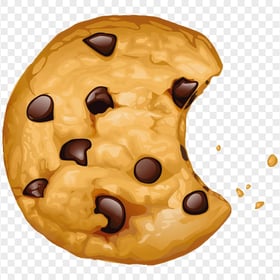 Chocolate Chip Cookie Biscuit Food Illustration PNG