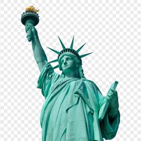 Top Half Of Statue Of Liberty Monument HD PNG