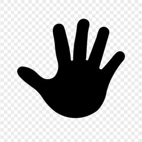 HD Black Baby Hand Print Silhouette PNG