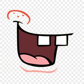 HD SpongeBob Mouth Laughing Cartoon Transparent PNG