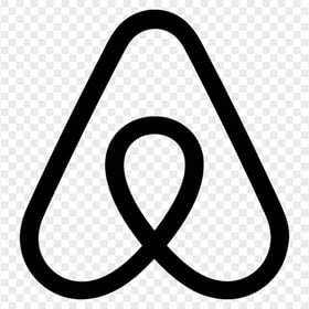 HD Black Airbnb Symbol Logo Sign Icon PNG Image