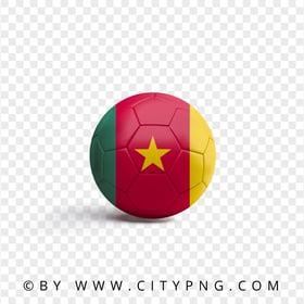 HD Soccer Ball With Cameroon Flag PNG