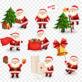 HD Christmas Santa Claus Collection Of Characters PNG
