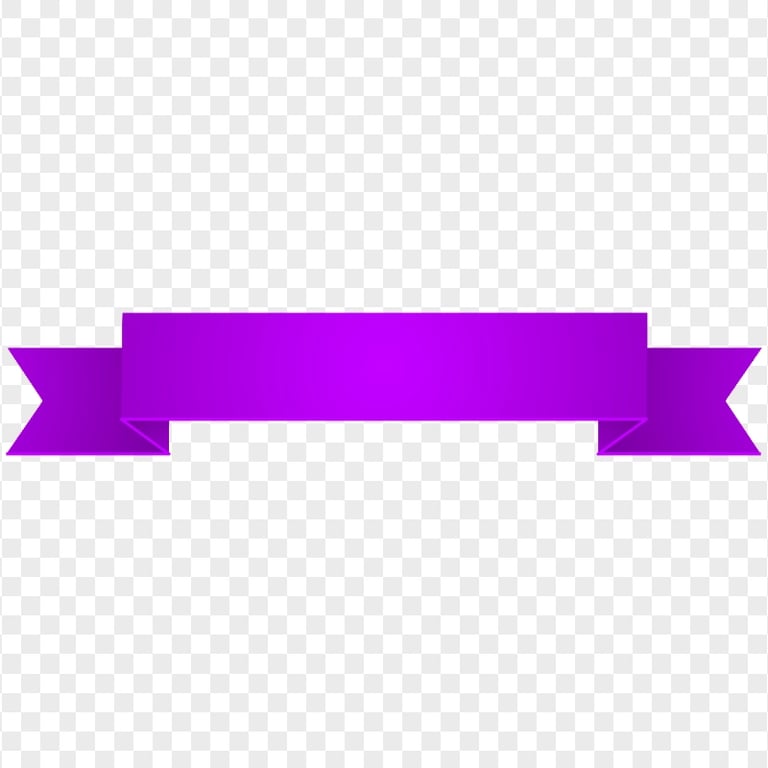 HD Purple Ribbon Banner Illustration PNG
