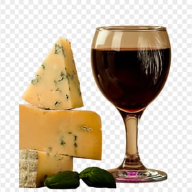 Stilton Blue Cheese And Red Wine Glass FREE PNG