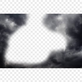 HD Black Dark Storm Smoke Clouds Background PNG
