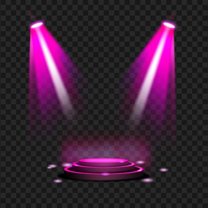 Transparent HD Stage Pink Spot Light Lighting Citypng