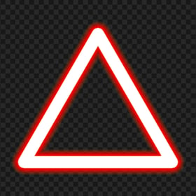 PNG Glowing Red Triangle Neon