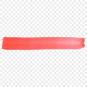 Watercolor Red Brush Stroke Banner PNG