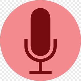 HD Sound Voice Recording Recorder Round Icon PNG