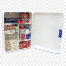 Plastic Home First Aid Box With Medicine Supplies