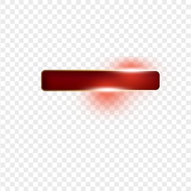 Download Red Glowing Horizontal Button Frame PNG