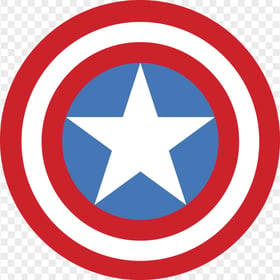 HD Captain America Minimal Shield Logo PNG
