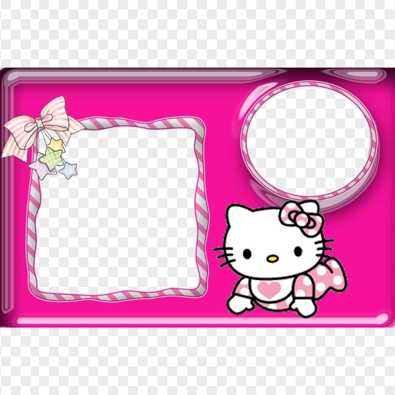 HD Adorable Hello Kitty Frame Template PNG Citypng