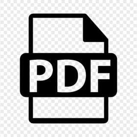 HD PDF File Document Black Icon PNG