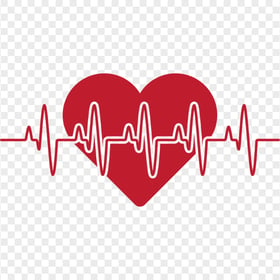 FREE Valentine Love Heart Lifeline Rate Line PNG