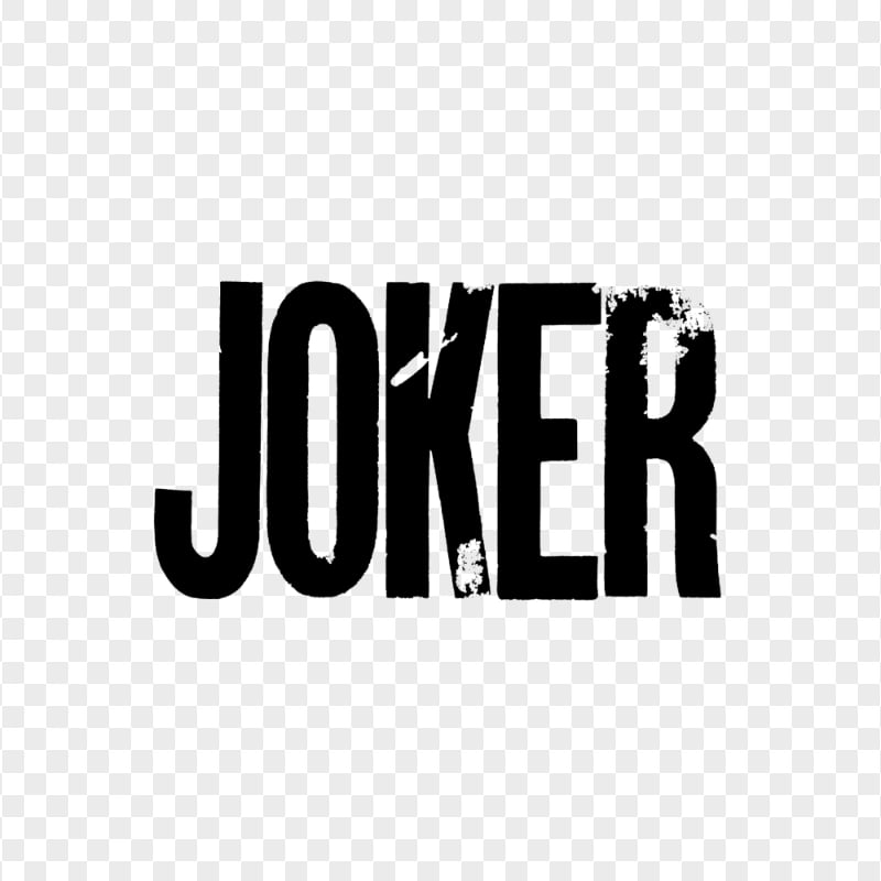 Dark Knight Joker Logo Black Text