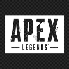 HD White Apex Legends Logo Banner PNG