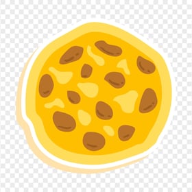 Cartoon Vector Clipart Yellow Cookie Food Baking PNG