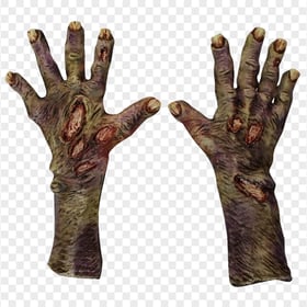 Halloween Scary Death Zombie Gloves Hands FREE PNG
