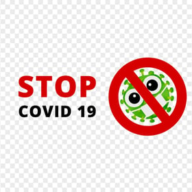 Stop Covid19 Fight Logo Icon Sign Symbol