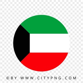 Kuwait Circular Round Flag Icon HD PNG