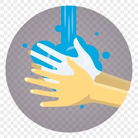 Wash Hand Water Soap Cartoon Clipart Icon