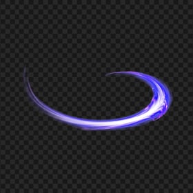 Luminous Purple Wavy Line Light Effect PNG