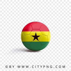 HD Soccer Ball Ghana Flag PNG