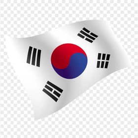 HD Flying Illustration South Korea Flag PNG