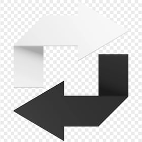 HD Black And White Two Arrow Icon PNG
