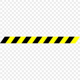 Caution Tape Yellow & Black Border