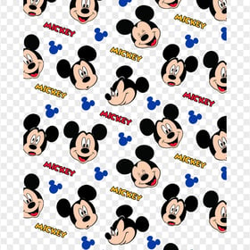HD Mickey Mouse Heads Pattern PNG