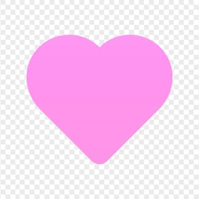 Pink Minimal Romantic Heart PNG